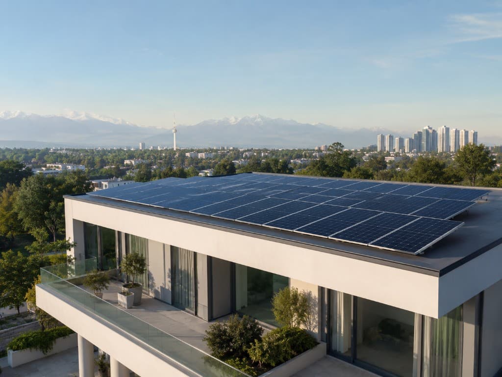 Bentler Solar — zamonaviy tom ustida quyosh panellari